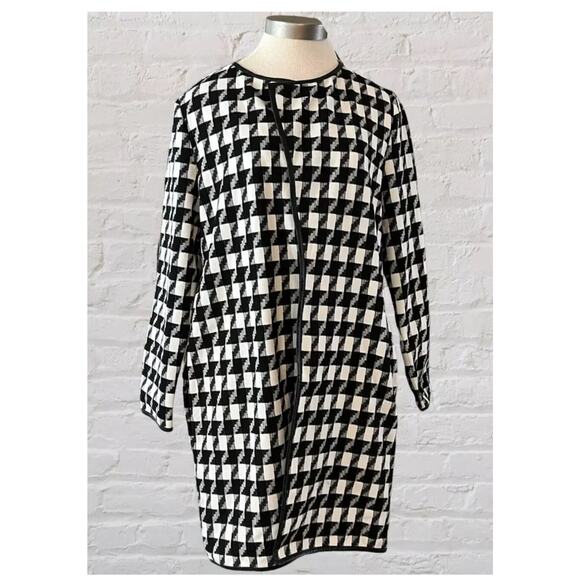 NWT Express houndstooth open front coat size 24 - Picture 1 of 6